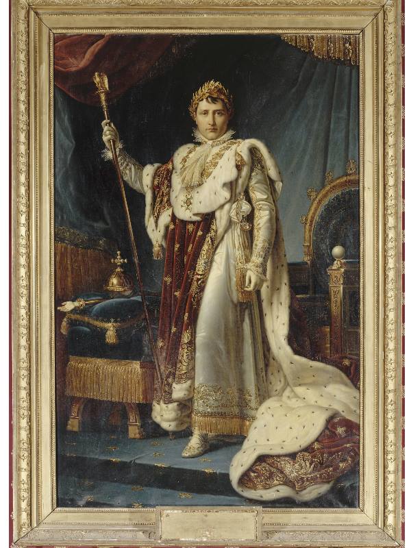 © Reunion des Musees Nationaux – Grand Palais François Gérard, Napoleone con gli abiti dell’incoronazione (Ajaccio, Palais Fesch-Musée des Beaux-Arts) © Reunion des Musees Nationaux – Grand Palais François Gérard, Napoleone con gli abiti dell’incoronazione (Ajaccio, Palais Fesch-Musée des Beaux-Arts)