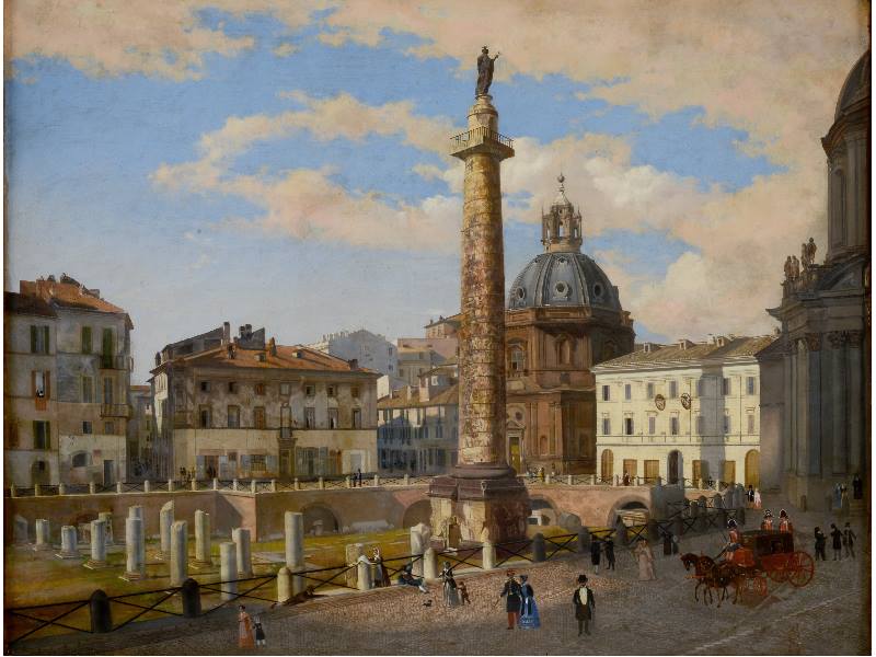 © Roma Capitale, Sovrintendenza Capitolina ai Beni Culturali Charles Lock Eastlake, Il Foro di Traiano dopo gli scavi dei Francesi (Roma, Museo di Roma, fotografia di Alfredo Valeriani) © Roma Capitale, Sovrintendenza Capitolina ai Beni Culturali Charles Lock Eastlake, Il Foro di Traiano dopo gli scavi dei Francesi (Roma, Museo di Roma, fotografia di Alfredo Valeriani)
