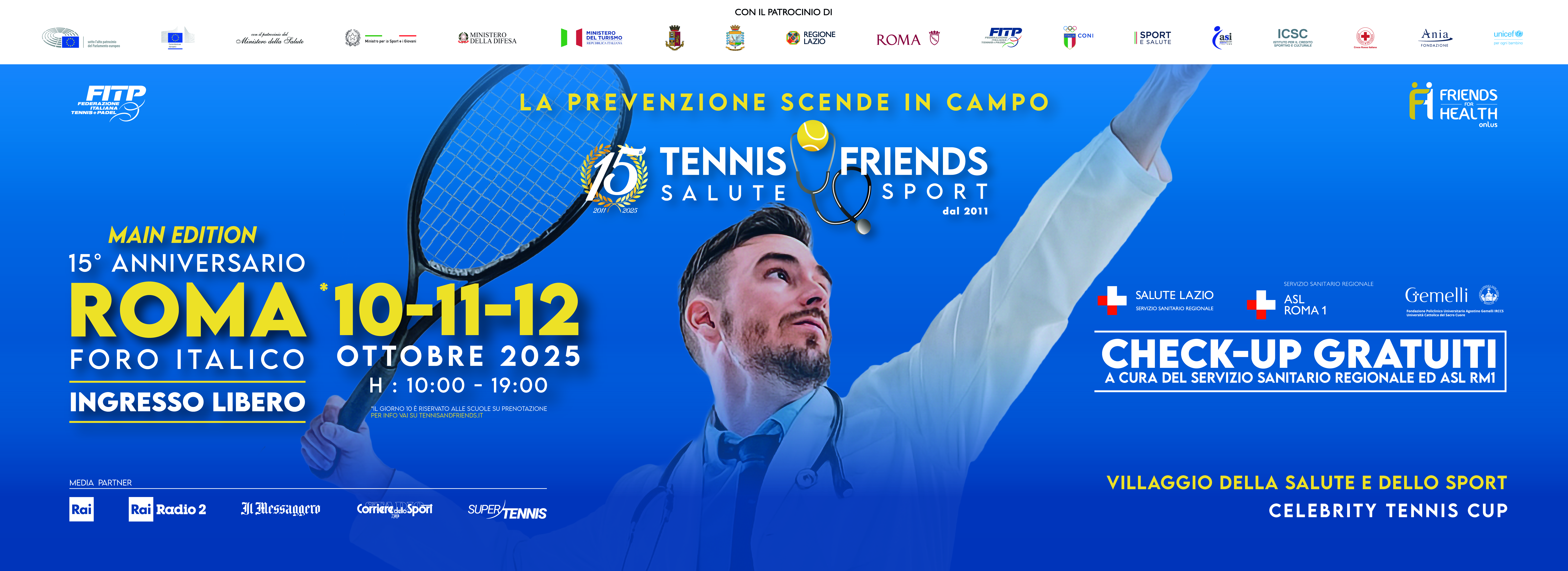 Tennis and Friends Roma 2025 Main Edition Tennis and Friends Roma 2025 Main Edition