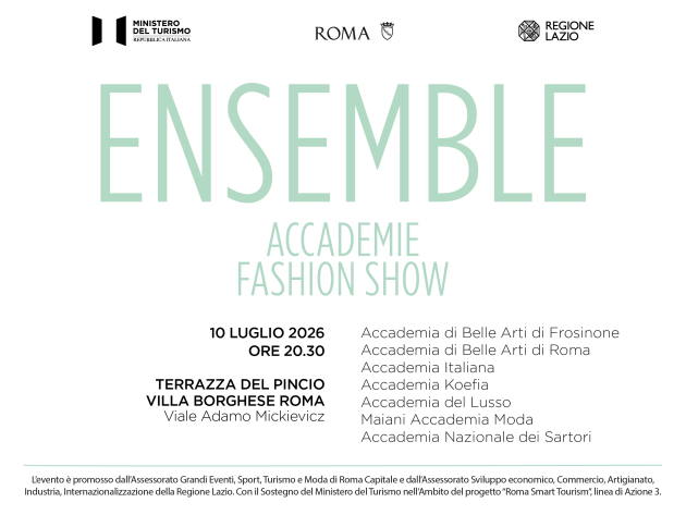 Ensemble Accademie Fashion Show-Foto: locandina ufficiale della manifestazione Ensemble Accademie Fashion Show-Foto: locandina ufficiale della manifestazione