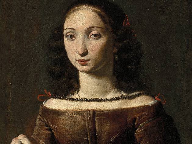 Anonimo, Ritratto di architettrice (Plautilla Bricci?), 1655-1660 ca, Los Angeles, collezione privata, dettaglio Anonimo, Ritratto di architettrice (Plautilla Bricci?), 1655-1660 ca, Los Angeles, collezione privata, dettaglio