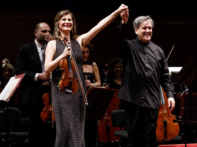Antonio Pappano/Lisa Batiashvili-Foto: sito ufficiale dell'Auditorium PDM Antonio Pappano/Lisa Batiashvili-Foto: sito ufficiale dell'Auditorium PDM