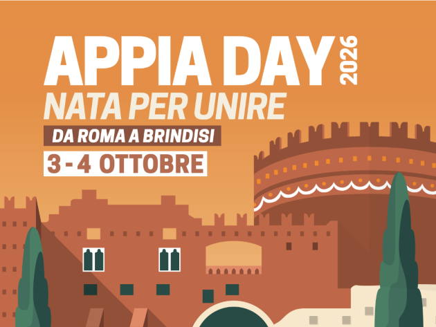 Appia Day 2026 - Nata per unire-Foto: locandina ufficiale della manifestazione Appia Day 2026 - Nata per unire-Foto: locandina ufficiale della manifestazione