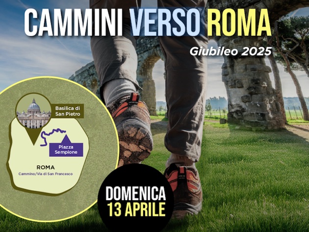 Cammini verso Roma - Cammino di San Francesco-Foto: locandina ufficiale del Cammino di San Francesco Cammini verso Roma - Cammino di San Francesco-Foto: locandina ufficiale del Cammino di San Francesco