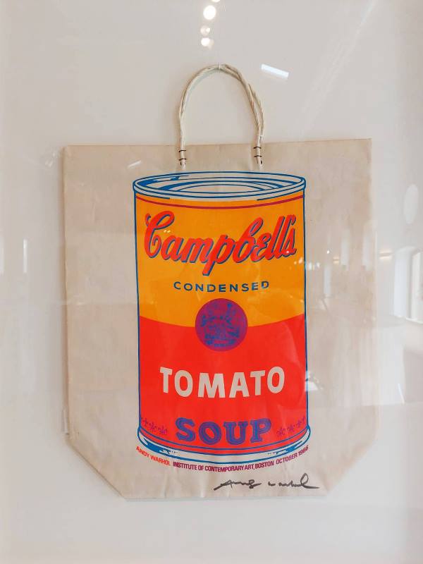 Campbell's Soup Can on Shopping Bag, 1966, Institute of Contemporary Art, Boston - Massachussets, Collezione Rosini Gutman