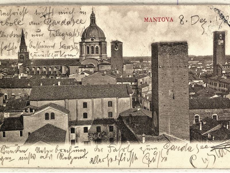 Cartolina di Gustav klimt a Emilie Floge, Verona, 08.12.1903, Collezione privata Leopold Cartolina di Gustav klimt a Emilie Floge, Verona, 08.12.1903, Collezione privata Leopold