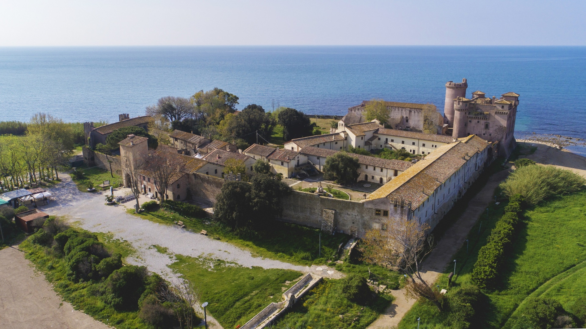 Castello di Santa Severa visto dall'alto