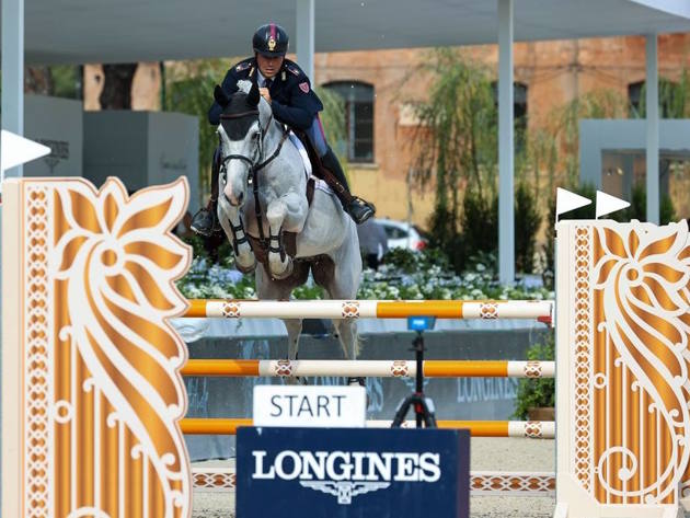 Coata Luca ITA riding Cassirana del Rilate LGCT Roma 2024 Coata Luca ITA riding Cassirana del Rilate LGCT Roma 2024