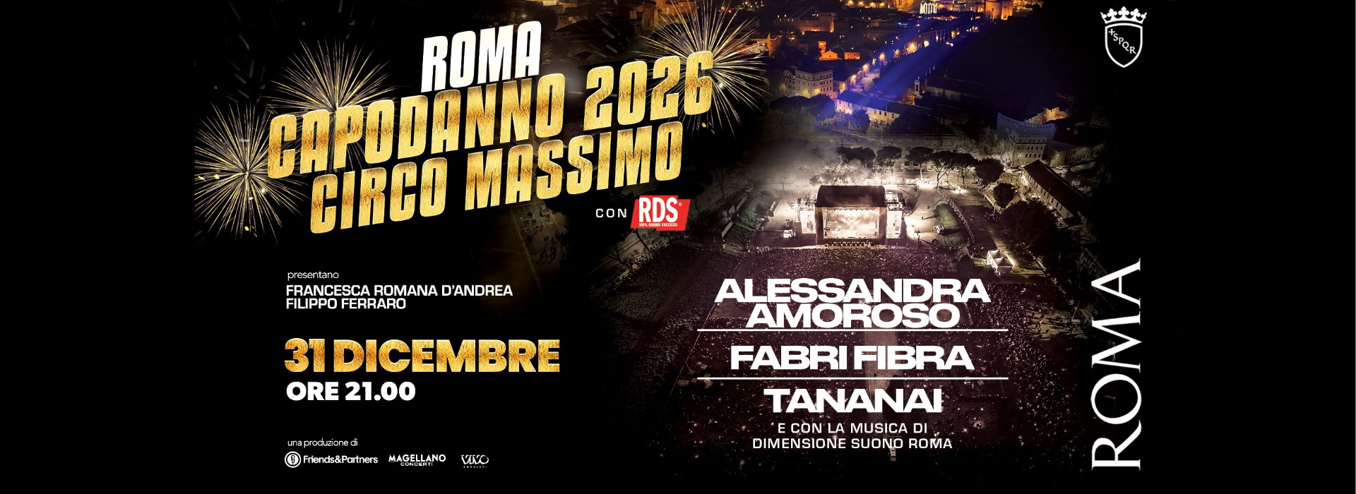 Concerto di Capodanno 2026 Roma al Circo Massimo