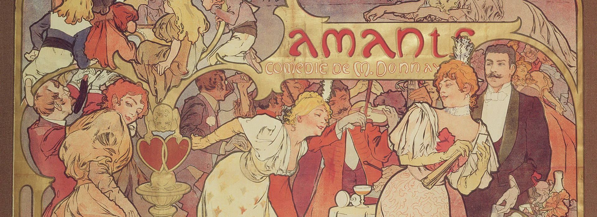 Dettaglio Alphonse Mucha, Les Amants 1895, Litografia a colori, 106,5x137 cm © Mucha Trust 2025 1920x700.jpg