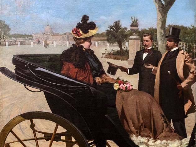 Fabio CIpolla, Pincio, 1870 circa, Firenze, collezione privata Fabio CIpolla, Pincio, 1870 circa, Firenze, collezione privata