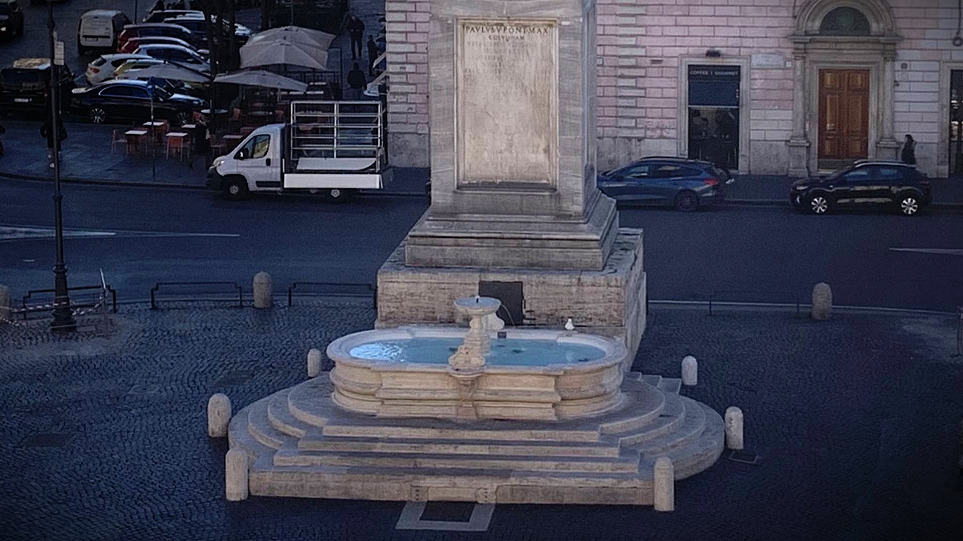 Fontana di Piazza Santa Maria Maggiore ph. Turismo Roma Fontana di Piazza Santa Maria Maggiore ph. Turismo Roma