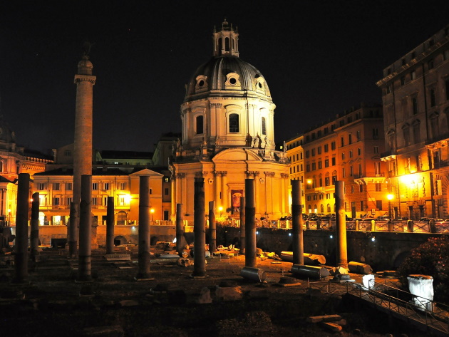 Fori Imperiali by night Fori Imperiali by night