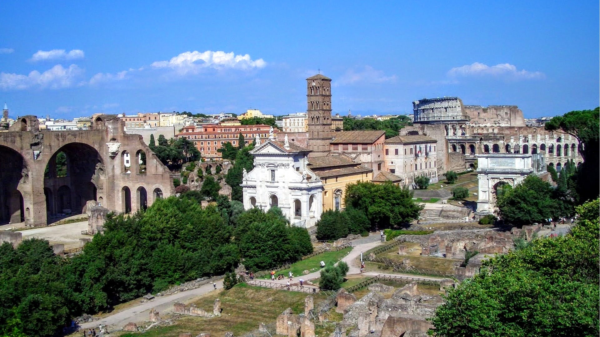 Foro romano con Arco di Tito