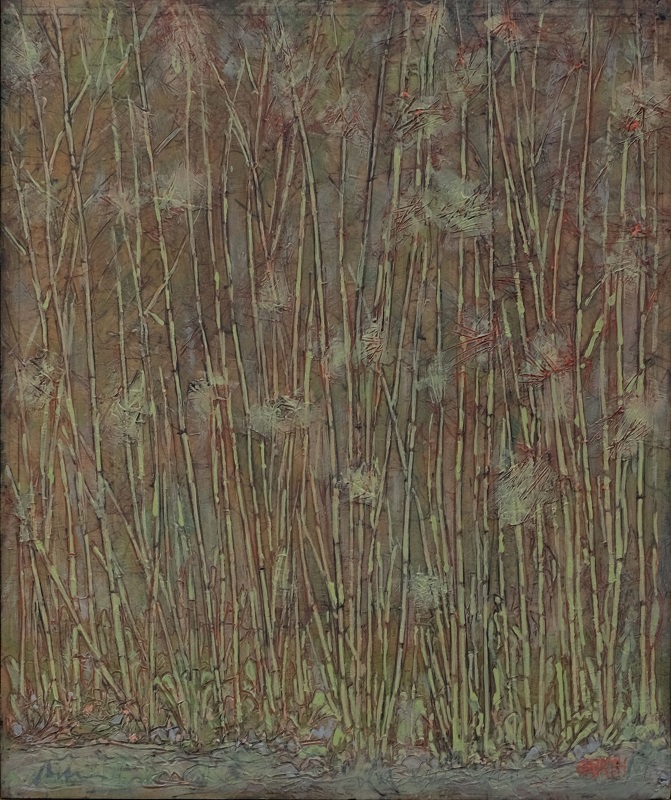 Garth Speight, Il boschetto di bambù a Villa Torlonia, acrilico, cm. 42x60 Garth Speight, Il boschetto di bambù a Villa Torlonia, acrilico, cm. 42x60
