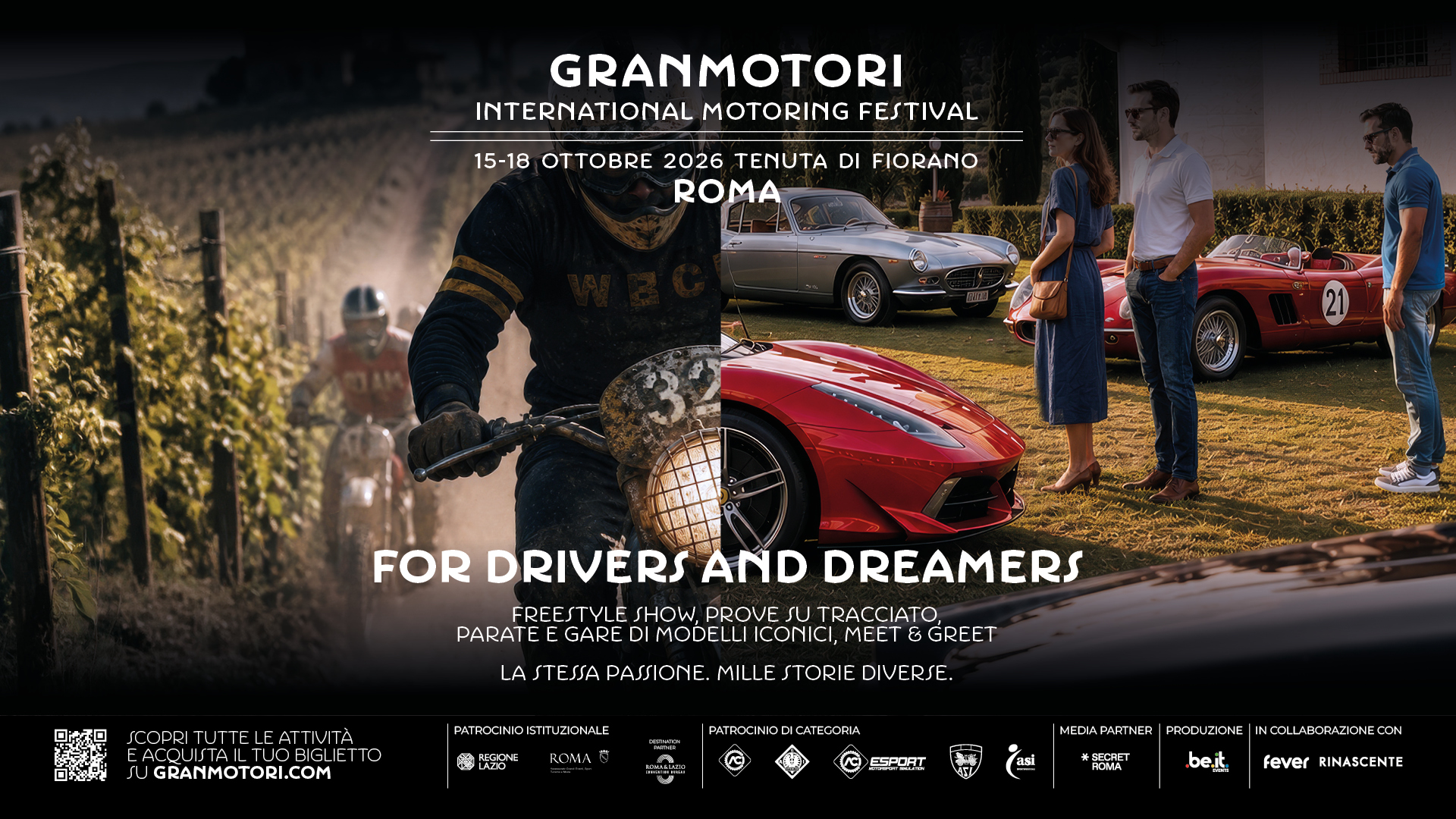 Granmotori 2026 - The International Motoring Festival roma Granmotori 2026 - The International Motoring Festival