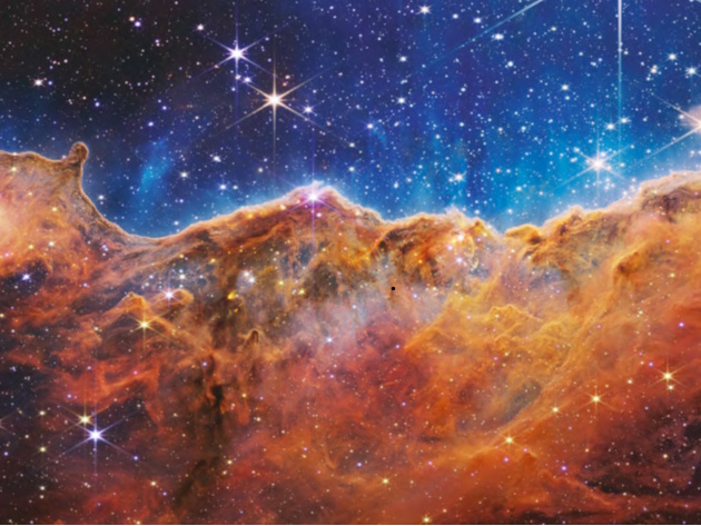 Incantati dalla meraviglia. Cosmic Cliffs (JWST) Image credit NASA, ESA, CSA, and STScI