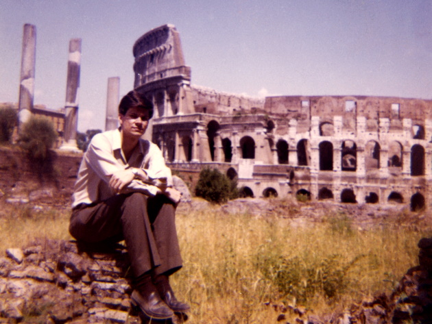 Instamatic photograph of Robert Smithson in Rome Instamatic photograph of Robert Smithson in Rome