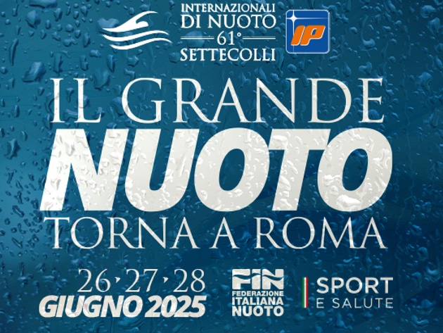 Internazionali d'Italia di Nuoto - 61° Trofeo Settecolli-Foto: locandina ufficiale della manifestazione Internazionali d'Italia di Nuoto - 61° Trofeo Settecolli-Foto: locandina ufficiale della manifestazione