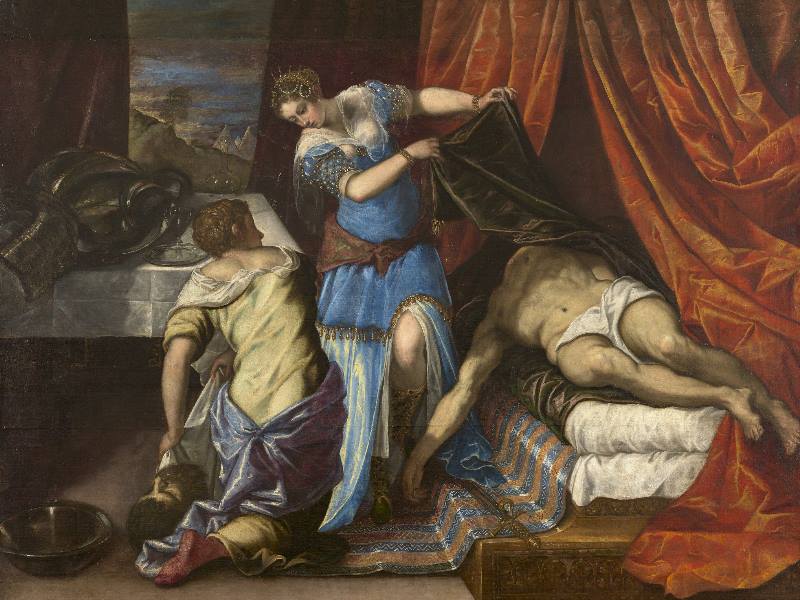 Jacopo Robusti, detto il Tintoretto, bottega di, Giuditta e Oloferne, Museo Nacional del Prado, Madrid Jacopo Robusti, detto il Tintoretto, bottega di, Giuditta e Oloferne, Museo Nacional del Prado, Madrid