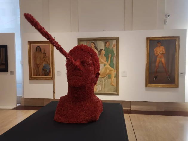 Jan Fabre, L'amore per la menzogna dell'immaginazione, 2022, courtesy the artist and Mucciaccia Gallery © Angelos bv photo: Lieven Herreman Jan Fabre, L'amore per la menzogna dell'immaginazione (The Love for the lie of the Imagination) 2022, courtesy the artist and Mucciaccia Gallery © Angelos bv photo: Lieven Herreman