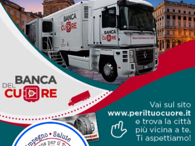 Truck Tour Banca del Cuore 2025-2026-Foto: locandina della manifestazione, sito Facebook ufficiale della Fondazione per il Tuo cuore Truck Tour Banca del Cuore 2025-2026-Foto: locandina della manifestazione, sito Facebook ufficiale della Fondazione per il Tuo cuore