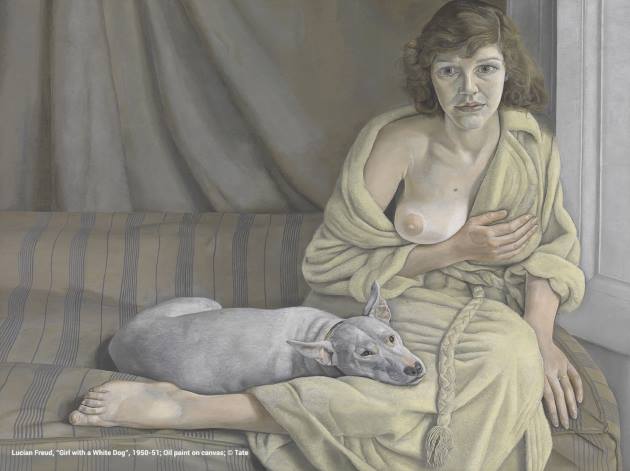L. Freud "Girl with a White Dog" @Tate L. Freud "Girl with a White Dog" @Tate