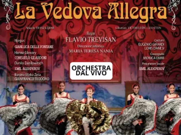 La Vedova Allegra-Foto: locandina ufficiale dello spettacolo