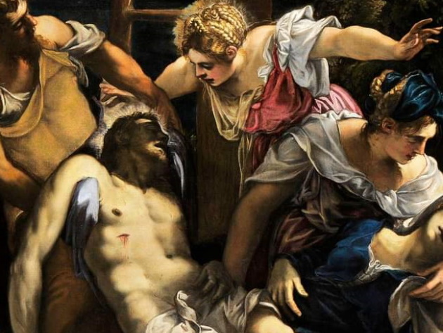 Jacopo Tintoretto, la Deposizione di Cristo 1562 c.a., Venezia, Gallerie dell'Accademia Jacopo Tintoretto, la Deposizione di Cristo 1562 c.a., Venezia, Gallerie dell'Accademia