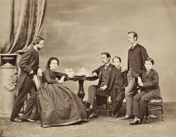La famiglia reale di Napoli esule a Roma La famiglia reale di Napoli esule a Roma