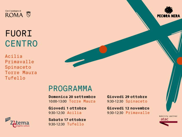 Fuori Centro - cinque quartieri di Roma da scoprire attraverso il cibo e il territorio-Foto: locandina ufficiale della manifestazione