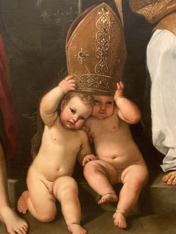 Madonna col bambino e i santi, dettaglio, Domenico Zampieri detto Domenichino Madonna col bambino e i santi, dettaglio, Domenico Zampieri detto Domenichino