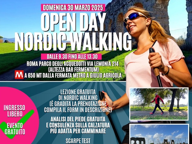 Open day di Nordic Walking-Foto: pagina ufficiale Facebook Open day di Nordic Walking-Foto: pagina ufficiale Facebook