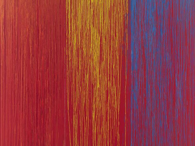 Pat Steir, Roman Rainbow, 2021-22, © Pat Steir, ph Elisabeth Bernstein, dettaglio Pat Steir, Roman Rainbow, 2021-22, © Pat Steir, ph Elisabeth Bernstein, dettaglio