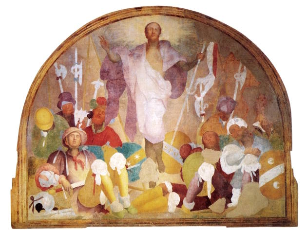 Pontormo (Jacopo da Pontormo), Resurrezione, 1523 - 1525 affresco staccato, cm 232 x 291 Firenze, Arcidiocesi - Certosa di San Lorenzo al Galluzzo ph. Ottaviano Caruso Pontormo (Jacopo da Pontormo), Resurrezione, 1523 - 1525 affresco staccato, cm 232 x 291 Firenze, Arcidiocesi - Certosa di San Lorenzo al Galluzzo ph. Ottaviano Caruso