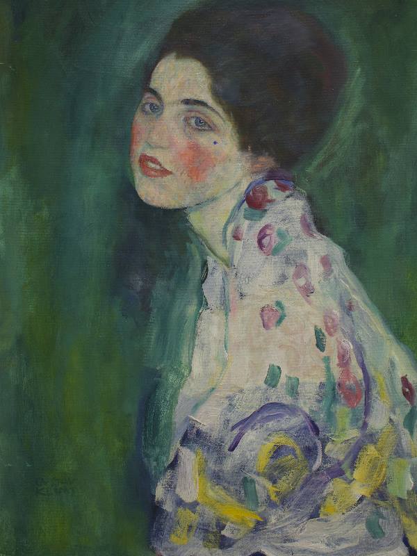 Gustav Klimt, Ritratto di Signora, 1916-17, Galleria d'Arte Moderna Ricci Oddi Gustav Klimt, Ritratto di Signora, 1916-17, Galleria d'Arte Moderna Ricci Oddi
