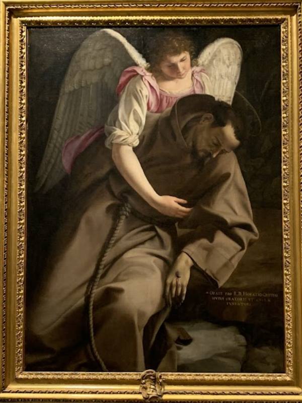 San Francesco e l'angelo, Orazio Gentileschi