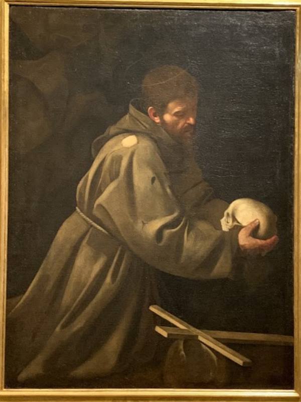 San Francesco in meditazione, Michelangelo Merisi detto Caravaggio