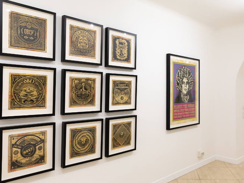 Shepard Fairey - Strategies for a revolution, installation view, credits Vittorio Lico Shepard Fairey - Strategies for a revolution, installation view, detail, credits Vittorio Lico