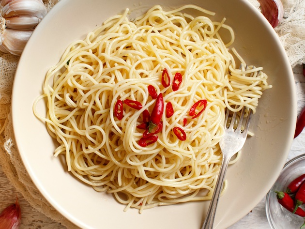 Spaghetti aglio, olio e peperoncino