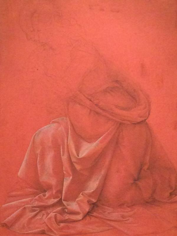 Studio di panneggio, Leonardo da Vinci, 1473-1480 ca. Istituto Centrale per la Grafica Studio di panneggio, Leonardo da Vinci, 1473-1480 ca. Istituto Centrale per la Grafica