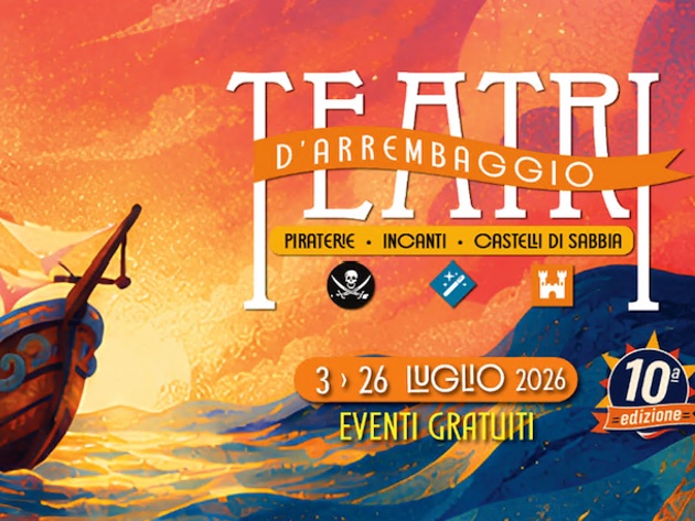 Teatri d'arrembaggio: Piraterie, InCanti e Castelli di Sabbia-Foto: locandina ufffciale della manifestazione Teatri d'arrembaggio: Piraterie, InCanti e Castelli di Sabbia-Foto: locandina ufffciale della manifestazione
