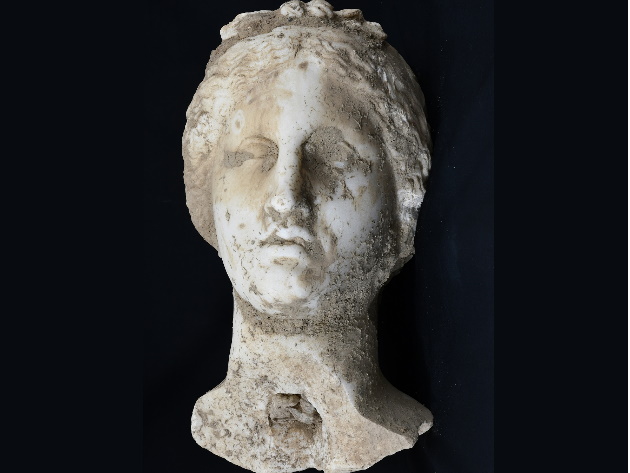 Testa rinvenuta presso piazza Augusto Imperatore@Sovrintendenza Capitolina ai Beni Culturali Testa rinvenuta presso piazza Augusto Imperatore@Sovrintendenza Capitolina ai Beni Culturali