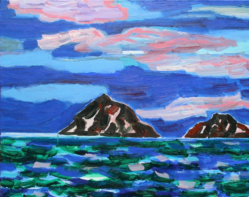 Dokdo 2, Suh Yongsun, acrilico su tela, 2018 Dokdo 2, Suh Yongsun, acrilico su tela, 2018