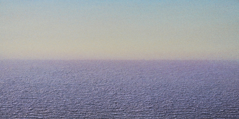 Dokdo vista da Ulleungdo, Oh Byung Wook, acrilico su tela, 2018 Dokdo vista da Ulleungdo, Oh Byung Wook, acrilico su tela, 2018