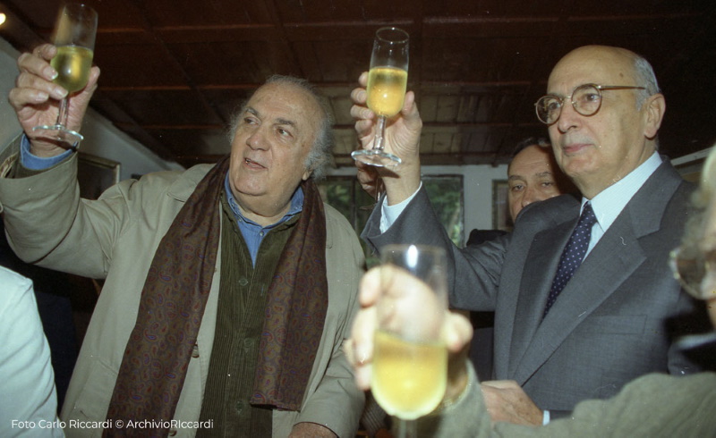 Federico Fellini e Giorgio Napolitano Federico Fellini e Giorgio Napolitano