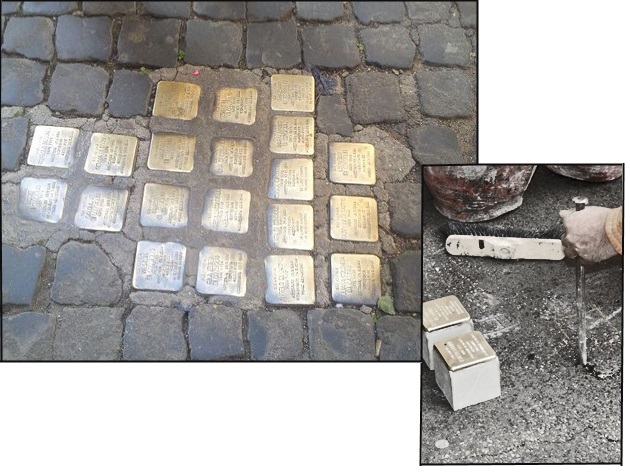Memorie d’inciampo a Roma, le Stolpersteine