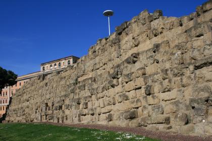 Mura serviane a piazza dei Cinquecento