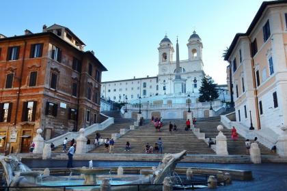 Obelisco Sallustiano di fronte alla chiesa della Ss. Trinità dei Monti