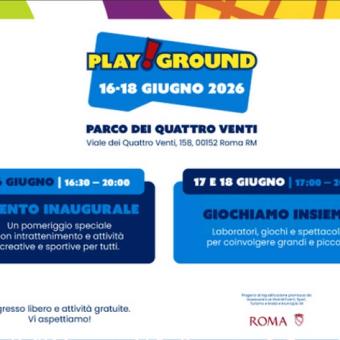 Play!Ground Together-Foto: locandina ufficiale della manifestazione Play!Ground Together-Foto: locandina ufficiale della manifestazione